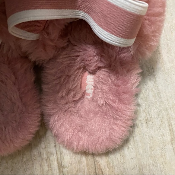 LAMO Girls Pink Shearling CARLA SLIPPERS Size M 12T - Picture 6 of 7